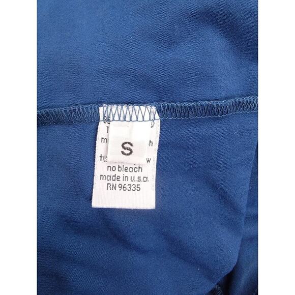 Susana Monaco Square Neckline Slip Midi Dress Size Small Stretch Blue - Picture 9 of 10